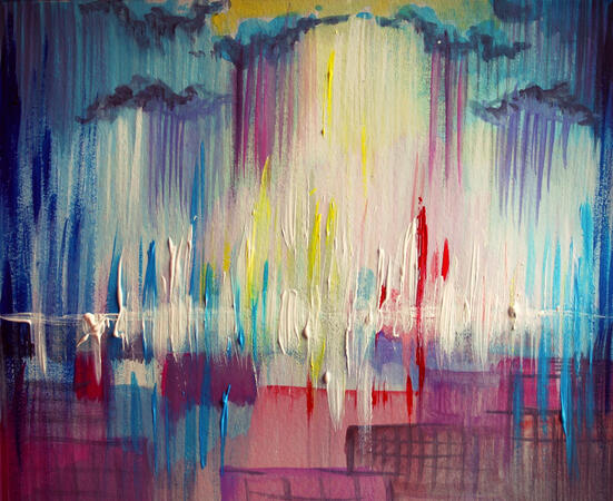 [paintings inspired by BTS songs]